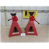 Image 1 : (2) 12 Ton Heavy Duty Jack Stands