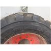 Image 2 : Skid Steer Tire Mounted on 8 Bolt Rim - 10 - 16.5 Extra Wall - like new