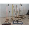 Image 1 : 4 Different Floor Brooms & 2 Floor Squeegees