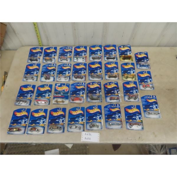 Lot of 30 Hot Wheels - New in Cards