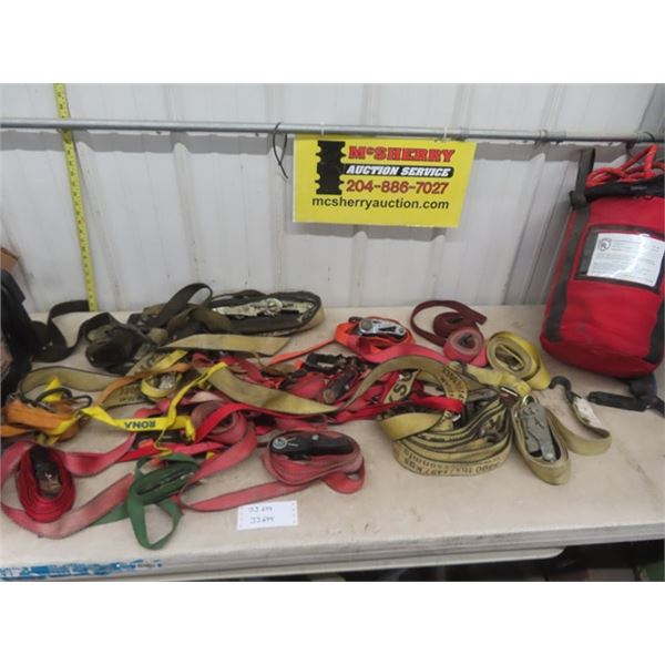 Lot of Ratchet Straps , Bag of Heavy Duty Rope
