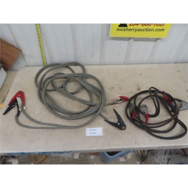 2 Pair of Booster Cables - 1 Extra Long