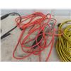 Image 3 : 3 Various Length Extension Cords & Trouble Light