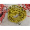 Image 4 : 3 Various Length Extension Cords & Trouble Light