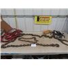 Image 1 : Very Heavy Duty Chain with Ring on 1 End + Hook on Other , Booster Cables, Bungee Cables