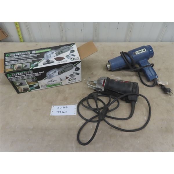 Genesis Multi Purpose Oscillating Tool, Roto Zip Cutting Tool, Heat Gun