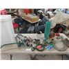 Image 1 : Garden Assortment; Hose Sprayers, Sprinklers, Branch Saw, Hand Cultivator plus more