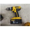 Image 6 : DeWalt 18V Cordless Tools + Charger ; Reciprocating Saw, Circular Saw, Angle Grinder, Drill