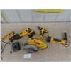 Image 7 : DeWalt 18V Cordless Tools + Charger ; Reciprocating Saw, Circular Saw, Angle Grinder, Drill