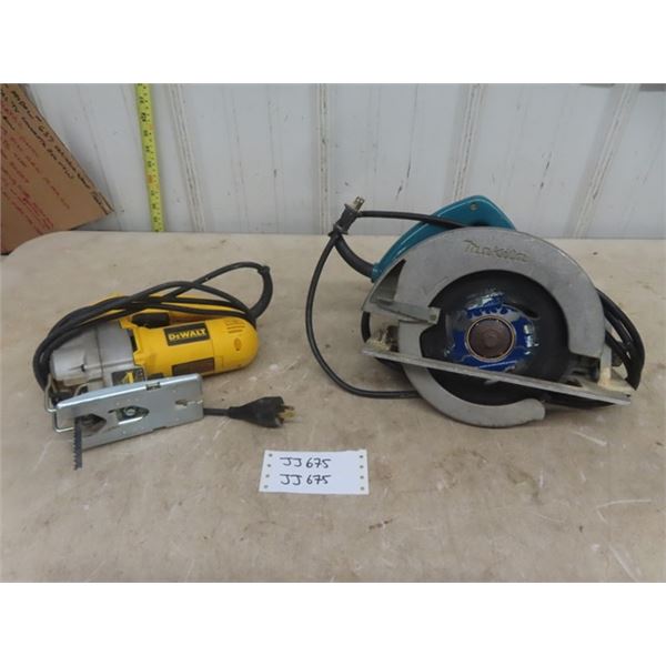 DeWalt DW 317 Jigsaw, Makita 185mm Circular Saw