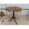 Image 1 : Small 3 Leg Walnut Pedestal Stand 18" x 22" x 27"