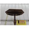 Image 3 : Small 3 Leg Walnut Pedestal Stand 18" x 22" x 27"
