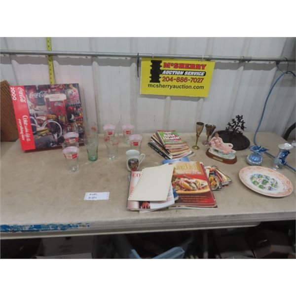 Coca-Cola Glasses, Coca-Cola Puzzle, Cookbooks, Dolphin Decor, Plate plus more
