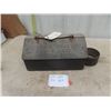 Image 1 : Cast  Steam Tractor Tool Box with Oiler Holder 6.5" x 7" x 14"
