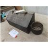 Image 3 : Cast  Steam Tractor Tool Box with Oiler Holder 6.5" x 7" x 14"