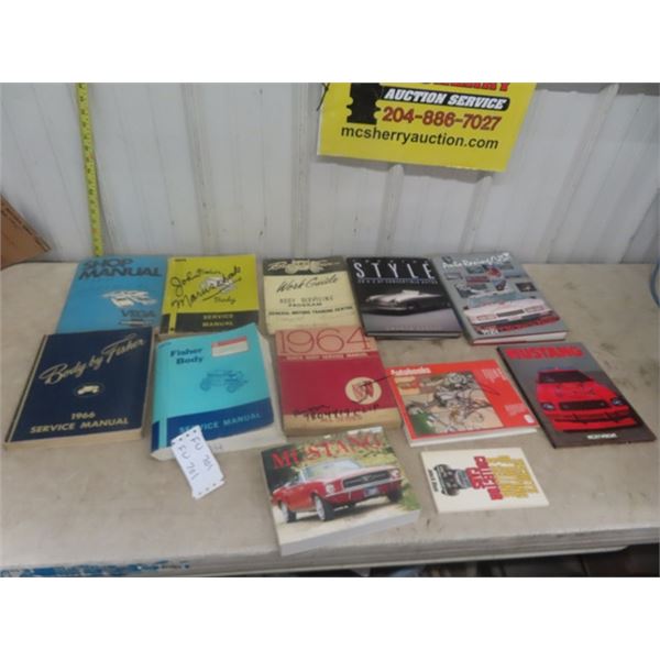 12 Car Books + Manuals