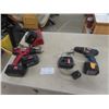 Image 1 : Milwaukee Cordless Drill + Charger, (3) 18V Batteries, Ryobi 9.6 V Drill with Charger + 1 Battery