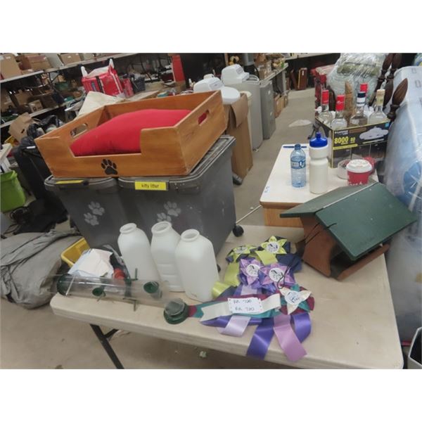 Nipple Bottles, Pet Food Storage Bin, Dog/ Cat Bed, Bird Feeder