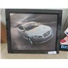 Image 3 : 2 Metal Budweiser Signs & Jaguar Car Picture 21" x 31"