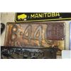 Image 3 : 24 License Plates + Tags ; Auto + Snowmobile 1940's + Up