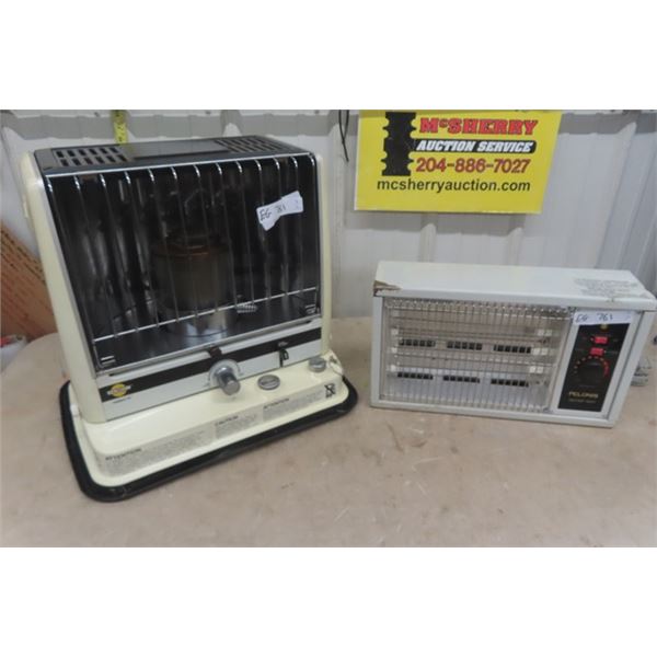 Kerosene Heater + Pelonis Electric Heater