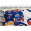 Image 2 : 6 Hockey Jerseys- Sz Med + Lg ; Blues, Oilers, Islanders, Bruins, Whales