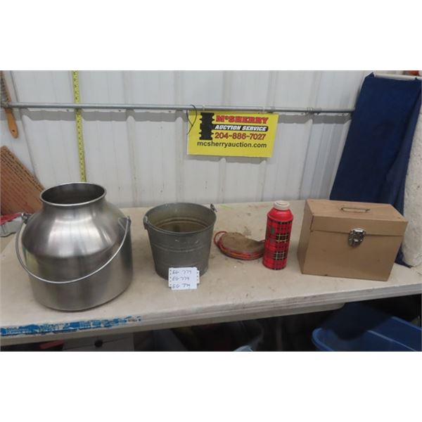 Stainless Steel Milk Bucket, Galvanized Pail plus more