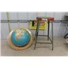 Image 1 : Metal Drafting Stool & Globe