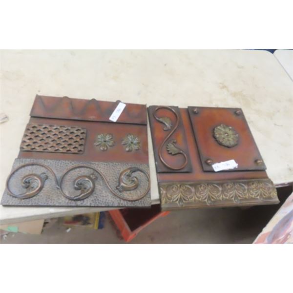 2 Paintings, 1 Picture & 2 Metal Wall Decor - Biggest 34" x 47"