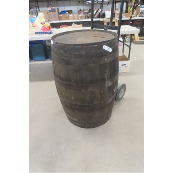 Wooden Whiskey Barrel 45 Gal