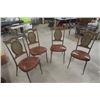 Image 1 : 4 Matching Retro Kitchen Chairs