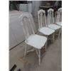 Image 2 : 4 Painted Wooden Kitchen Chairs