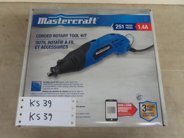 Mastercraft Corded Rotary Tool Kit in Box