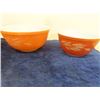 Image 2 : 3 Vintage Retro Mixing Bowls ; Pyrex + 3 Tupperware Containers with Lids