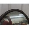 Image 2 : Oval Wooden Framed Mirror 24" x 30"