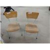 Image 2 : 2 Children's Wood + Metal Chairs + Small Stepper