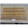 Image 1 : 9 Wooden Advertising Yard Sticks ; Beaver Lumber, Perfect Circle, Gillis + Warren