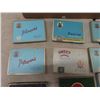 Image 2 : 12 Flat 50's Cigarette Tins; Player's, Black Cat, Lucky Strike, Sweet Caporal