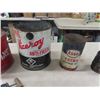 Image 3 : Small Gas Can, Vice Roy Antifreeze Tin, Old Oiler, Fly Tox Sprayer, Grease Gun