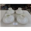 Image 1 : 4 Glass Lamp Shades - All Same 11" Wide