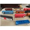 Image 2 : Large Lot of Unboxed HO Scale Trains ; Engines, Box Cars, Coal Cars, Flat Decks plus more