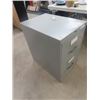 Image 2 : 2 Door Metal Filing Cabinet 18" x 27" x 29"