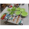 Image 1 : Dishes +  Servers - Kermit Green & Fun New Kitchen Utensils