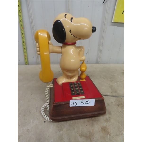 Vintage Snoopy + Woodstock Telephone