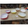 Image 1 : 6 Pyrex Bowls & Glass Midget Washer