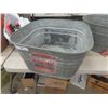 Image 2 : Galvanized Square Tub, Round Tub + Watering Can