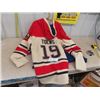 Image 2 : Chicago Blackhawks Hoody Jersey Style Tapout Sz XL
