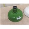 Image 2 : 2 Porcelain Service Station Light Shade Base 16" Wide