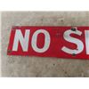 Image 2 : Vintage No Smoking Porcelain Sign 4"x 24"