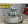 Image 2 : Vintage Pitcher + Wash Basin, Soap Dish, Shave Mug Bowl with Water Jug - Hanley - England, 9 pcs